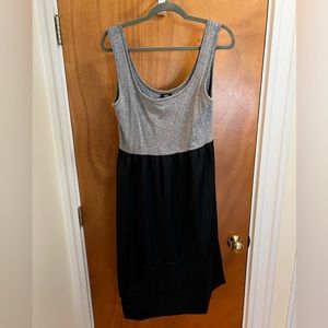 Grey and Black Dress